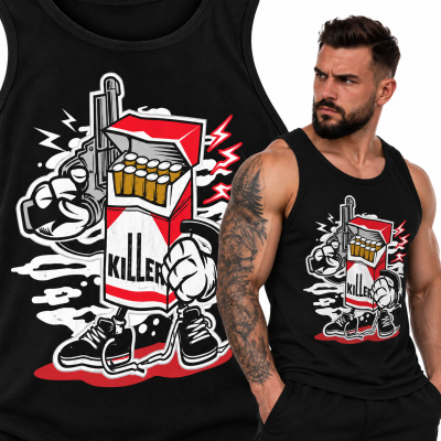 TANK TOP ANIMOWANY  CIGARETTE KILLER